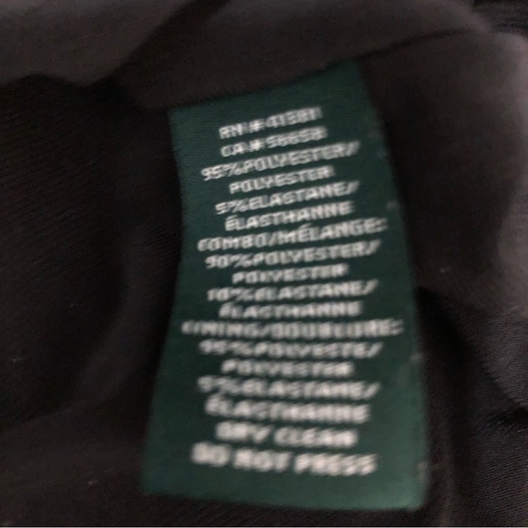 Lauren Ralph Lauren Velvet Chevron Jersey Dress SZ 4 - Picture 7 of 9